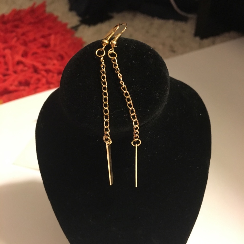 TRADEWholesale - Bar drop earrings - gold & silver - Picture 5 of 8